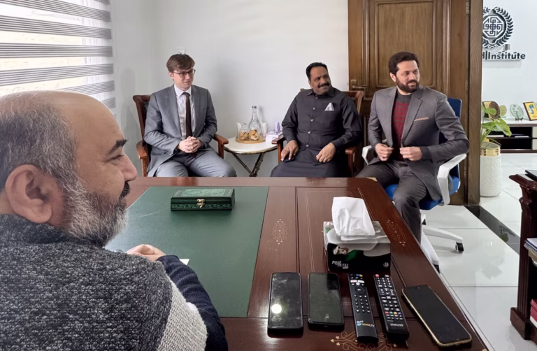 Mr. Igor Kolesnikov, Press Attaché, Embassy of the Russian Federation in Islamabad, called on Peer Syed Mudassir Shah, President, SACH Institute. The meeting focused on the growing role of digital news media, particularly Islamabad Today, the digital media platform of the SACH Institute. Discussions centered on the importance of responsible, unbiased, and factual reporting in an increasingly polarized global media environment. Mr. Kolesnikov shared concerns regarding the prevalence of one-sided narratives about Russia in international media and expressed appreciation for fair and balanced coverage of events and political positions. The exchange highlighted the vital responsibility of digital platforms in shaping informed public discourse and mutual understanding.